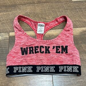 PINK Victoria's Secret Texas Tech University Sports Bra Size Small